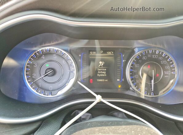 1C3CCCAB1GN123331 2016 CHRYSLER 200 Черный Вид щитка приборов