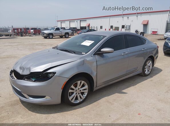 1C3CCCAB1GN154921 2016 CHRYSLER 200 Серебряный Передняя левая четверть