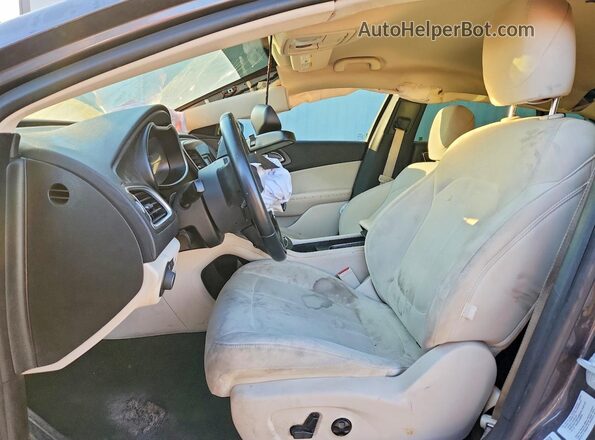 1C3CCCAB2GN102925 2016 CHRYSLER 200 Gray Vista interior delantera
