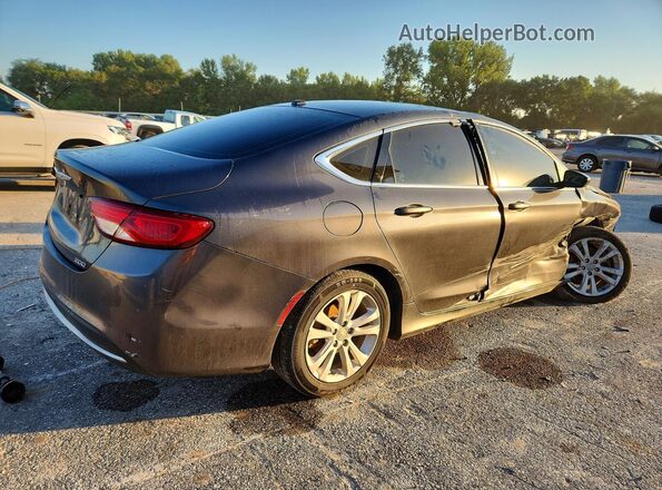 1C3CCCAB2GN102925 2016 CHRYSLER 200 Gray Trasero derecho