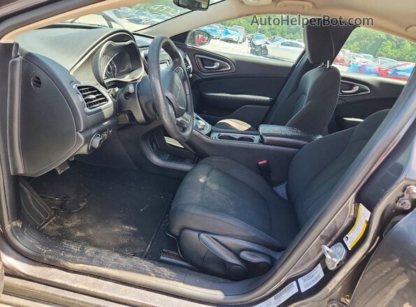 1C3CCCAB2GN109227 2016 CHRYSLER 200 Gray Widok wnętrza z przodu