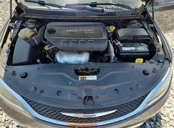 1C3CCCAB2GN109227 2016 CHRYSLER 200 Gray Widok wnętrza z tyłu