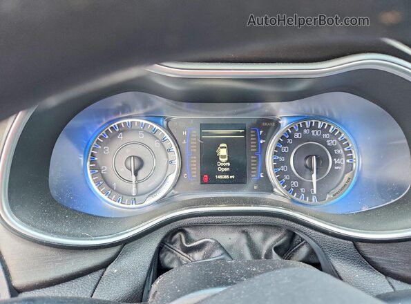 1C3CCCAB2GN109227 2016 CHRYSLER 200 Gray Widok zestawu wskaźników