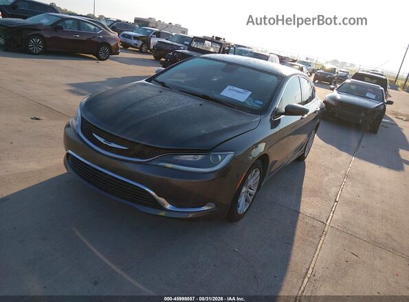1C3CCCAB2GN120938 2016 CHRYSLER 200 Gray Vista tres cuartos delantera izquierda