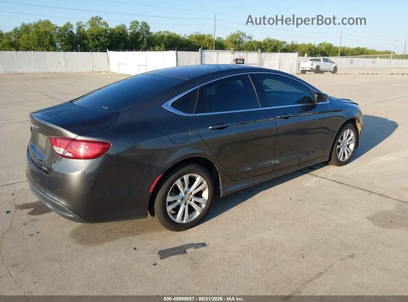 1C3CCCAB2GN120938 2016 CHRYSLER 200 Gray Trasero derecho