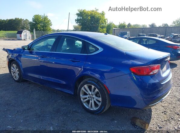 1C3CCCAB2GN153521 2016 CHRYSLER 200 Blue უკანა მარცხენა