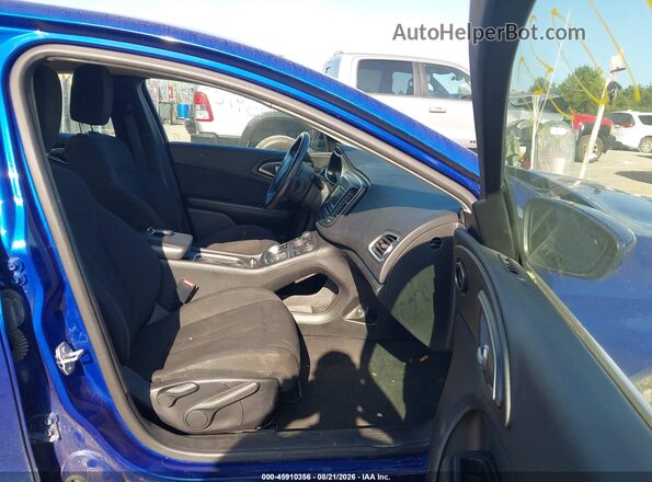 1C3CCCAB2GN153521 2016 CHRYSLER 200 Blue წინა სალონის ხედი
