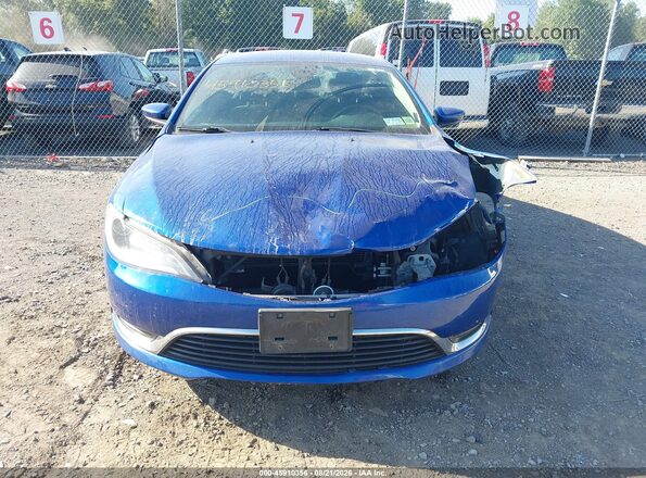 1C3CCCAB2GN153521 2016 CHRYSLER 200 Blue უკანა სალონის ხედი