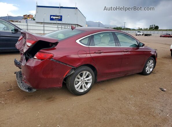 1C3CCCAB3GN165516 2016 CHRYSLER 200 Burgundy Rear view