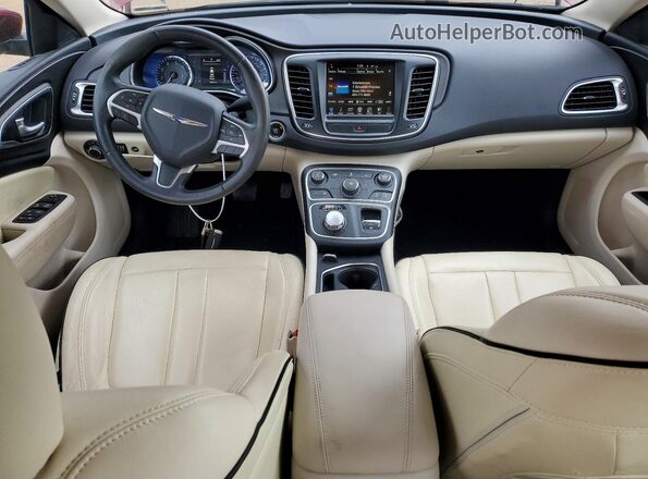 1C3CCCAB3GN165516 2016 CHRYSLER 200 Burgundy 360 interior view