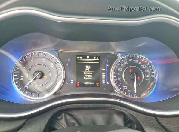 1C3CCCAB4GN111951 2016 CHRYSLER 200 Gray Widok zestawu wskaźników