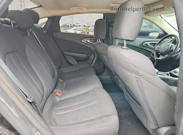1C3CCCAB4GN121525 2016 CHRYSLER 200 Black Widok tylnych siedzeń