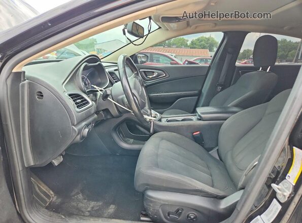 1C3CCCAB4GN121525 2016 CHRYSLER 200 Black Widok wnętrza z przodu