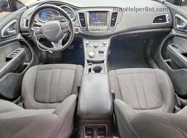 1C3CCCAB4GN121525 2016 CHRYSLER 200 Black Widok deski rozdzielczej