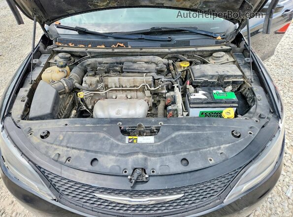 1C3CCCAB4GN121525 2016 CHRYSLER 200 Black Widok wnętrza z tyłu