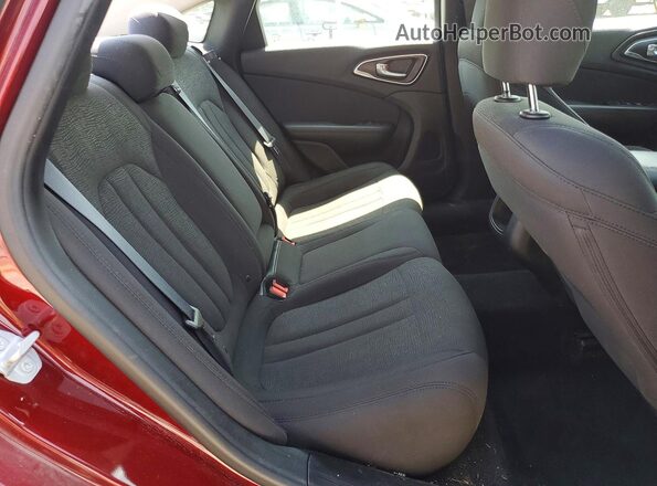 1C3CCCAB4GN137336 2016 CHRYSLER 200 Burgundy უკანა სავარძლების ხედი