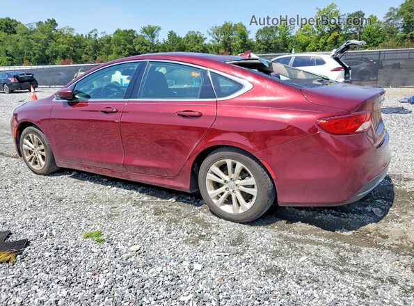 1C3CCCAB4GN137336 2016 CHRYSLER 200 Burgundy უკანა მარცხენა
