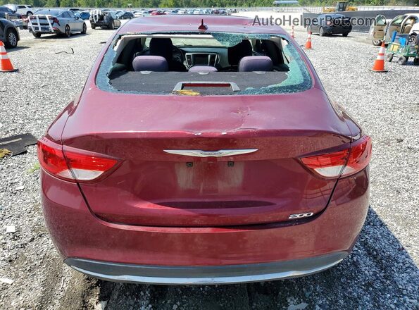 1C3CCCAB4GN137336 2016 CHRYSLER 200 Burgundy უკანა ხედი