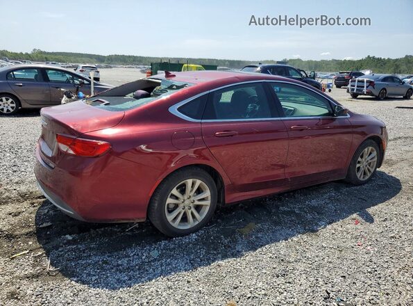 1C3CCCAB4GN137336 2016 CHRYSLER 200 Burgundy უკანა მარჯვენა