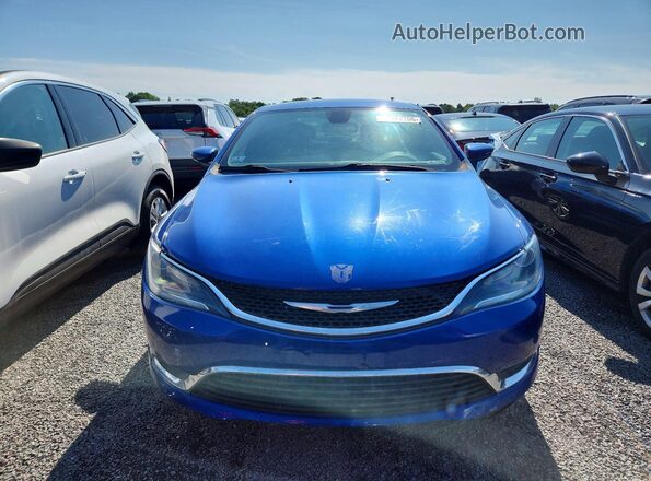 1C3CCCAB4GN172975 2016 CHRYSLER 200 Blue Rear view