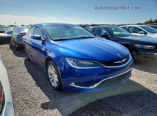 1C3CCCAB4GN172975 2016 CHRYSLER 200 Blue Front view