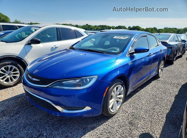 1C3CCCAB4GN172975 2016 CHRYSLER 200 Blue Rear left