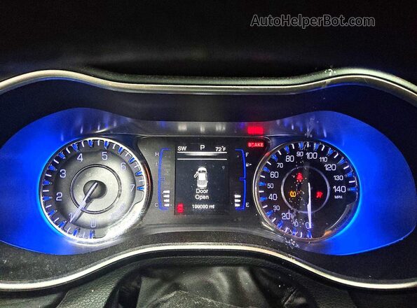 1C3CCCAB4GN172975 2016 CHRYSLER 200 Blue Rear seats view