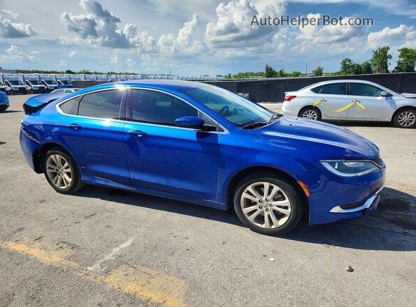 1C3CCCAB4HN505015 2017 CHRYSLER 200 Blue Widok deski rozdzielczej