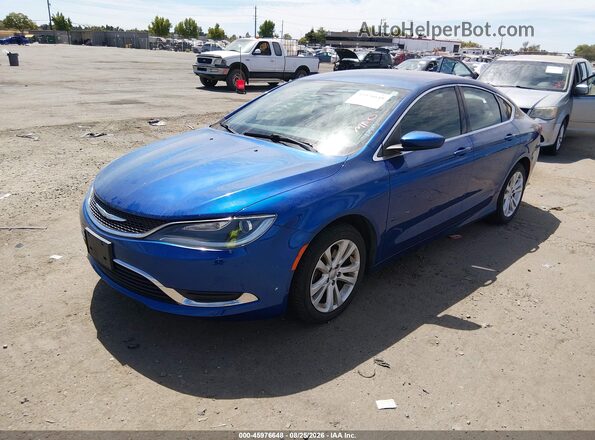 1C3CCCAB5GN122523 2016 CHRYSLER 200 Blue Vista tres cuartos delantera izquierda