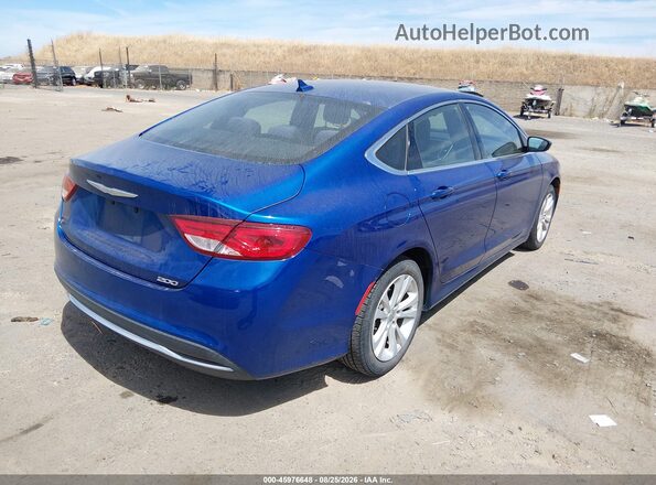 1C3CCCAB5GN122523 2016 CHRYSLER 200 Blue Trasero derecho