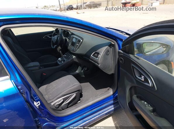 1C3CCCAB5GN122523 2016 CHRYSLER 200 Blue Vista interior delantera