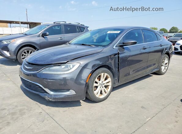 1C3CCCAB6GN143459 2016 CHRYSLER 200 Серый Задняя левая четверть