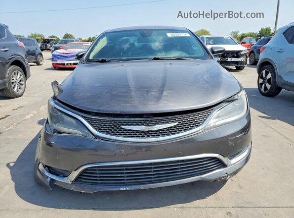 1C3CCCAB6GN143459 2016 CHRYSLER 200 Серый Вид сзади