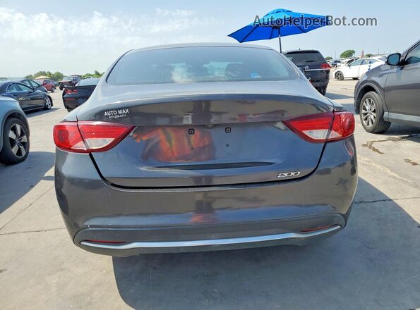 1C3CCCAB6GN143459 2016 CHRYSLER 200 Серый Вид салона спереди