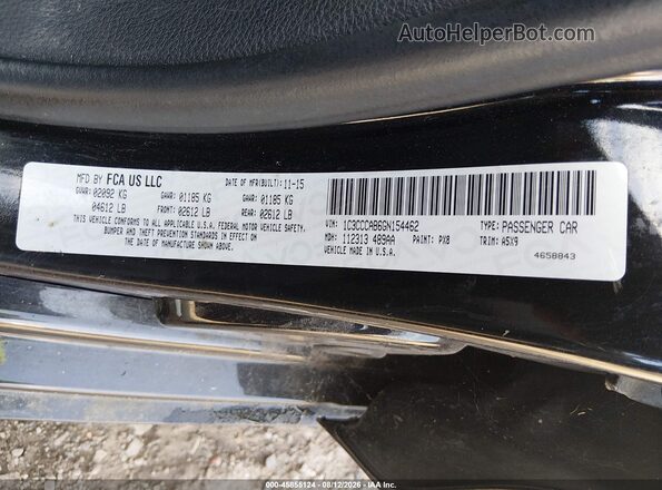 1C3CCCAB6GN154462 2016 CHRYSLER 200 Black Widok komory silnika