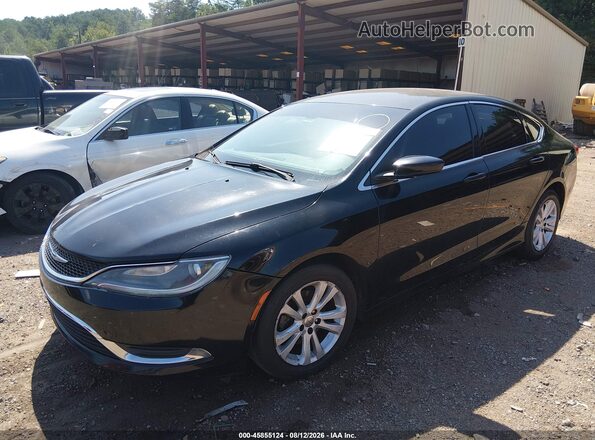 1C3CCCAB6GN154462 2016 CHRYSLER 200 Black Przód lewy