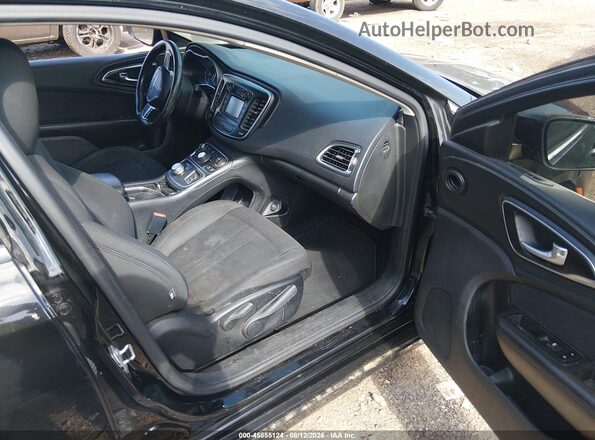 1C3CCCAB6GN154462 2016 CHRYSLER 200 Black Widok wnętrza z przodu