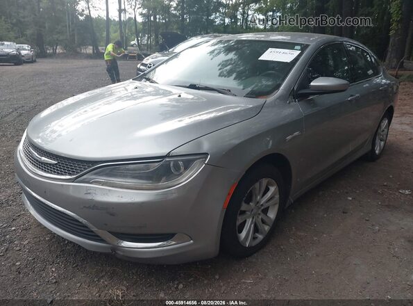 1C3CCCAB6GN164862 2016 CHRYSLER 200 Gray Vista tres cuartos delantera izquierda