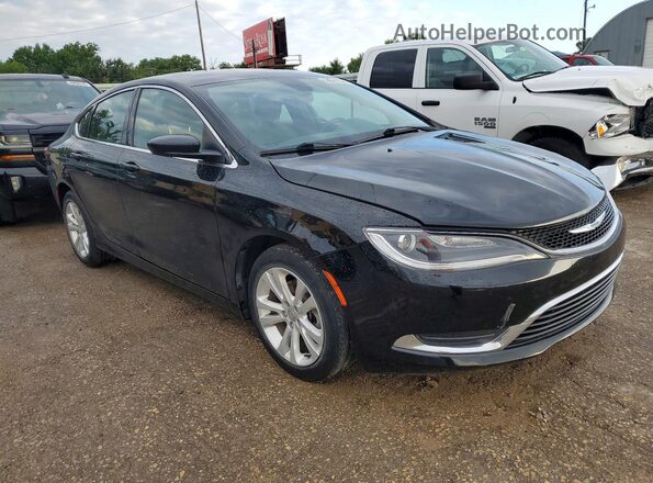 1C3CCCAB6GN174422 2016 CHRYSLER 200 Black Առջևի աջ