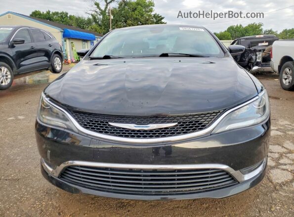 1C3CCCAB6GN174422 2016 CHRYSLER 200 Black Դիմացի տեսք