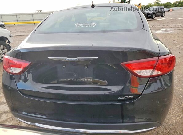 1C3CCCAB6GN174422 2016 CHRYSLER 200 Black Հետևի տեսք