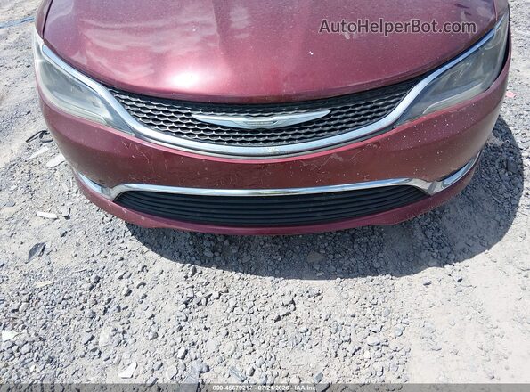 1C3CCCAB6GN174582 2016 CHRYSLER 200 Бордовый Вид спереди