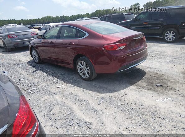 1C3CCCAB6GN174582 2016 CHRYSLER 200 Бордовый Задняя левая четверть