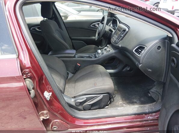 1C3CCCAB6GN174582 2016 CHRYSLER 200 Бордовый Вид салона спереди