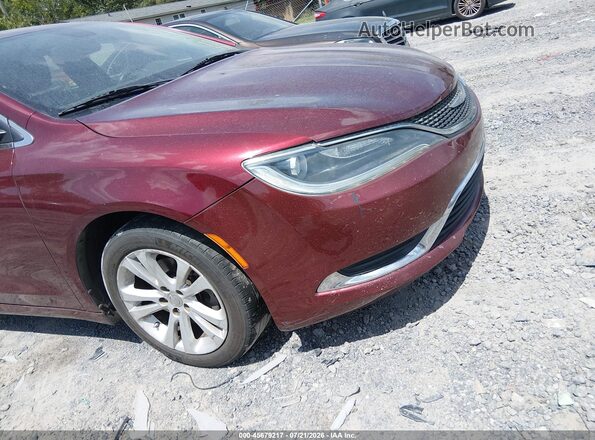 1C3CCCAB6GN174582 2016 CHRYSLER 200 Бордовый Вид задней части салона