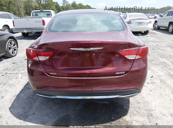 1C3CCCAB6GN174582 2016 CHRYSLER 200 Бордовый Панорамный вид салона 360°