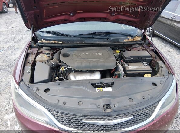 1C3CCCAB6GN174582 2016 CHRYSLER 200 Бордовый Вид сзади
