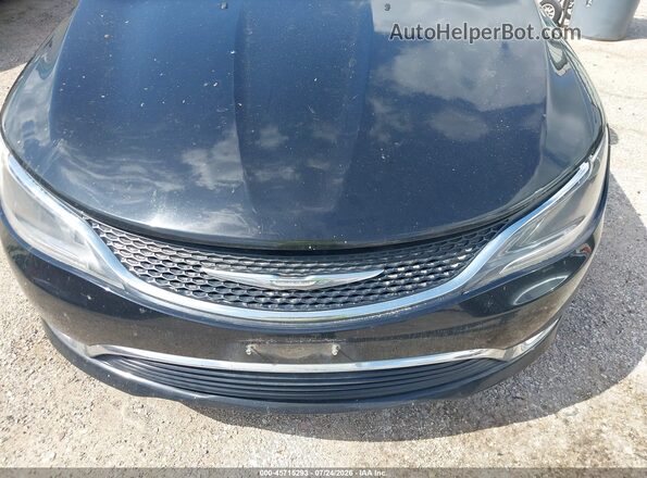 1C3CCCAB7GN113323 2016 CHRYSLER 200 Black Դիմացի տեսք