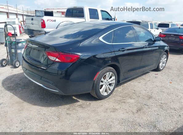 1C3CCCAB7GN113323 2016 CHRYSLER 200 Black Հետևի աջ