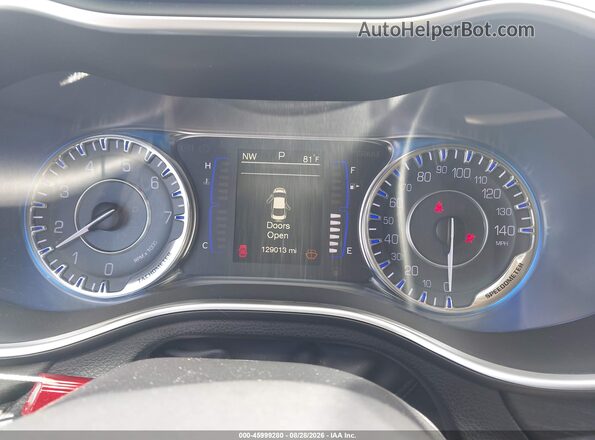 1C3CCCAB7GN115430 2016 CHRYSLER 200 Gray Widok tylnych siedzeń